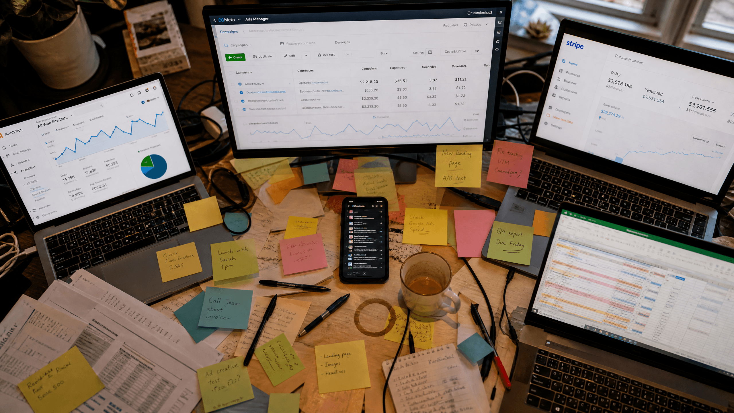 Disconnected tools and spreadsheets